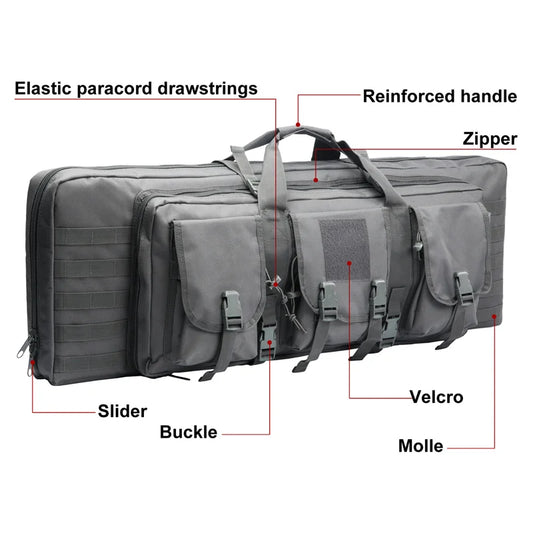Tactical Double Rifle Case Backpack