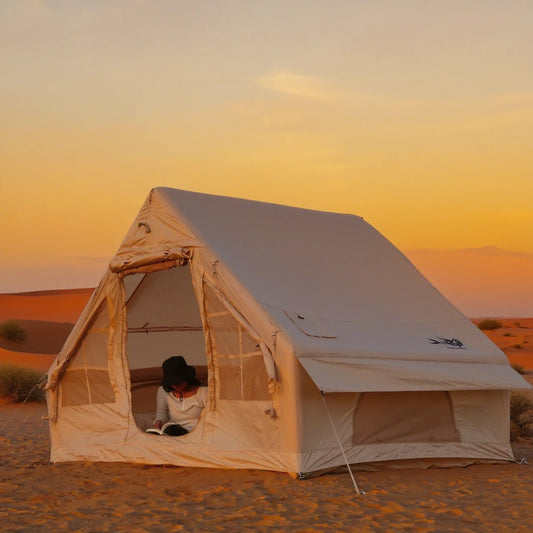 Inflatable Luxury Camping Tent with Stove Plug